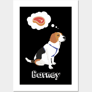 Gourmet Beagle Dog Barney Posters and Art